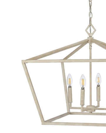 Gatsby 23" Adjustable Iron Rustic Glam LED Pendant - JONATHAN Y